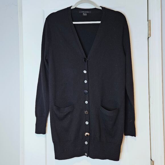 Marc Jacobs Jeweled Wool Cardigan - Picture 1 of 6